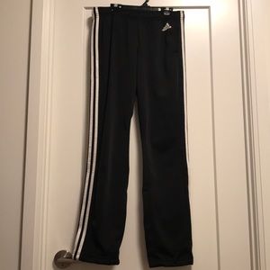 Adidas straight leg pants with ankle draw string